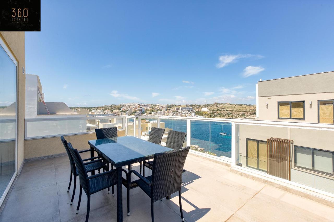 Lux Sea Front Penthouse With Breathtaking Views In St Pauls By 360 Estates Apartment St. Paul's Bay Bagian luar foto